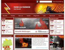 Tablet Screenshot of feuerwehr-neusaess.de